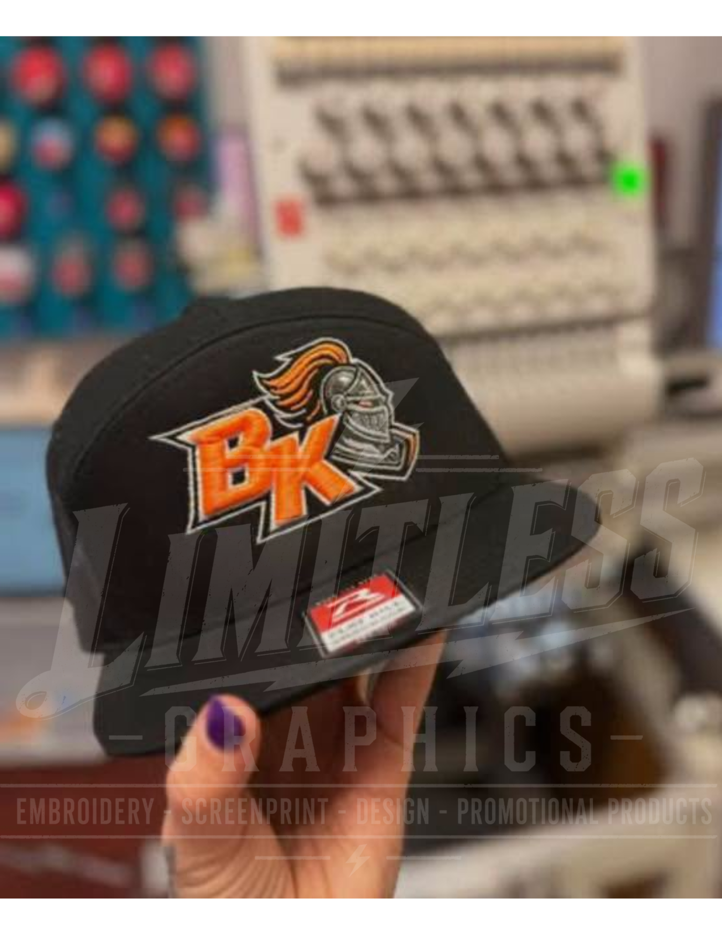 Towanda BK Cap Puff-Embroidery