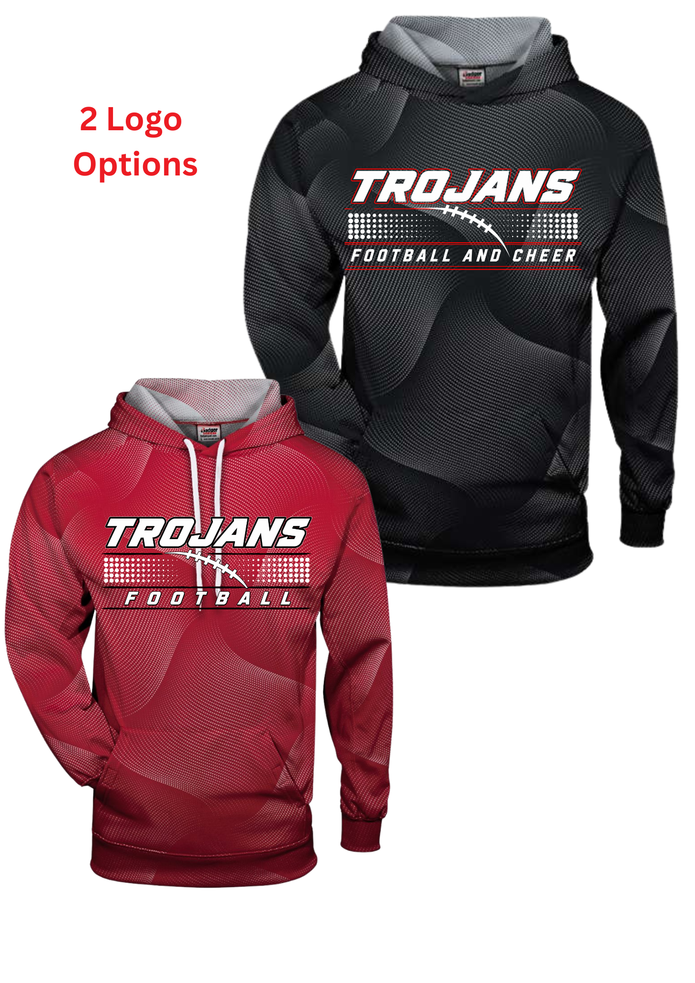 Troy FB Sport Tek Badger Warp Hooded Sweatshirt
