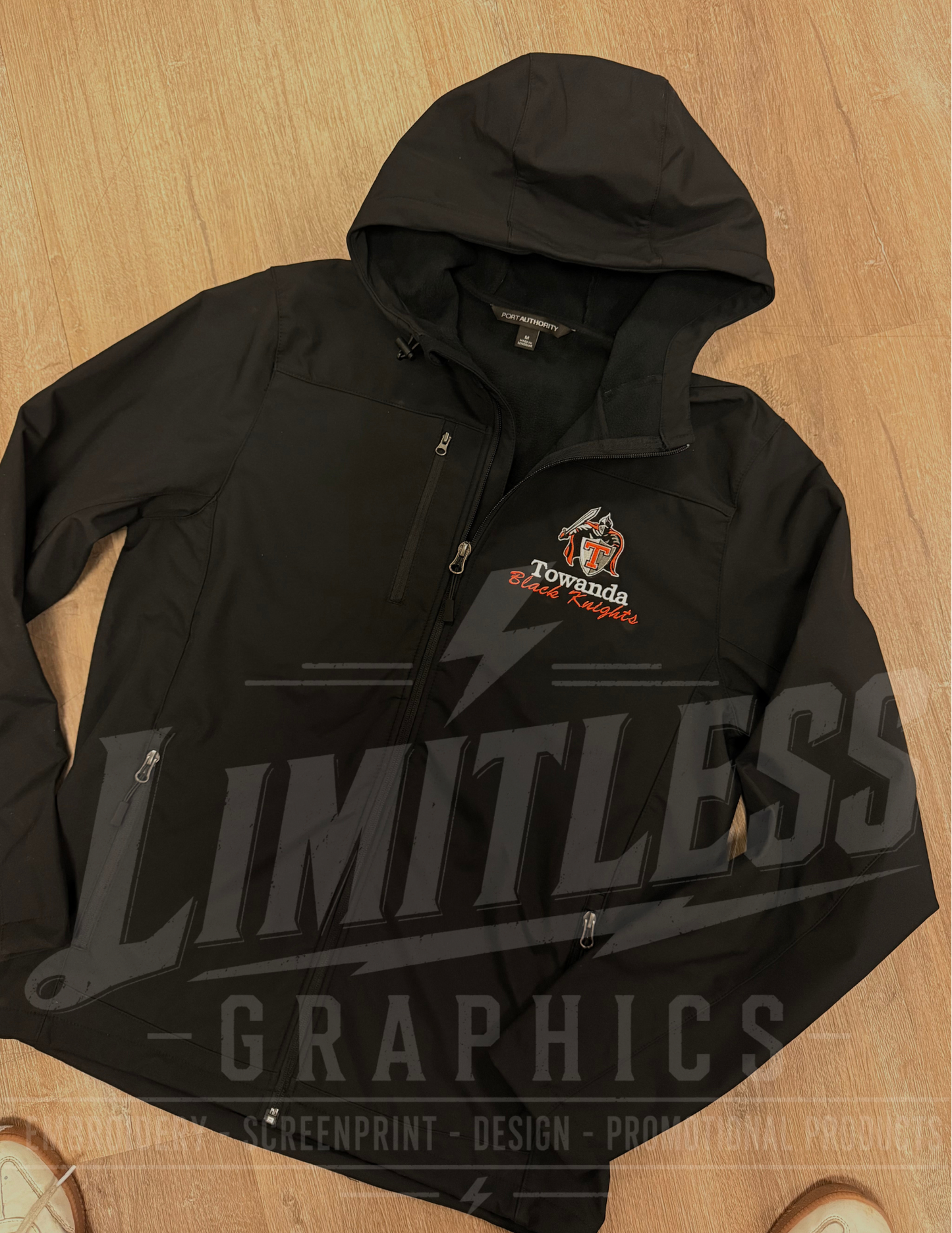 Towanda BK Hooded Core Softshell Jacket Embroidered