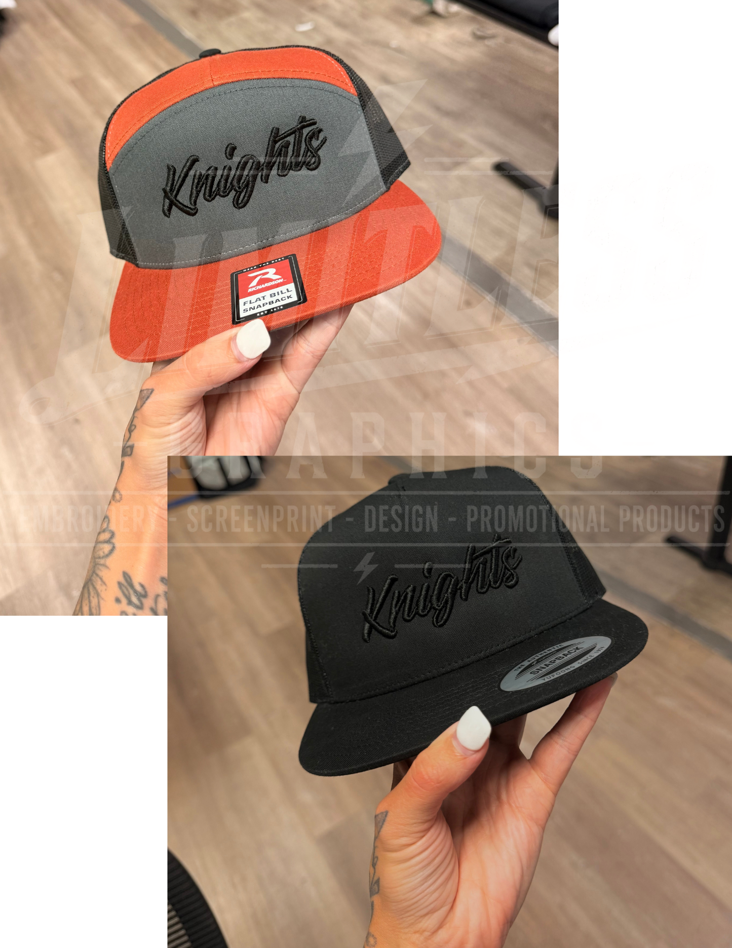 Knights Embroidered 7 Panel