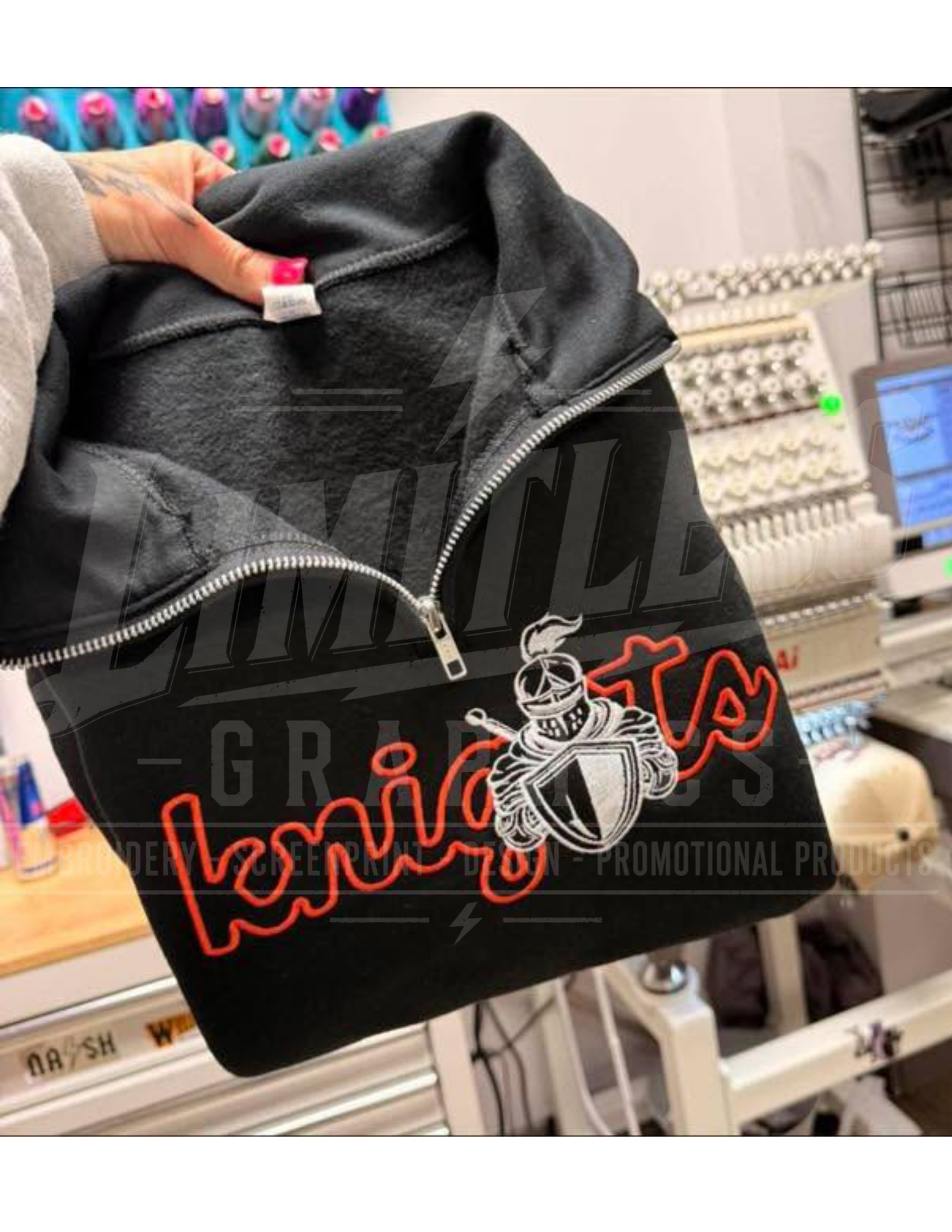 Mascot Embroidered 1/4 Zip