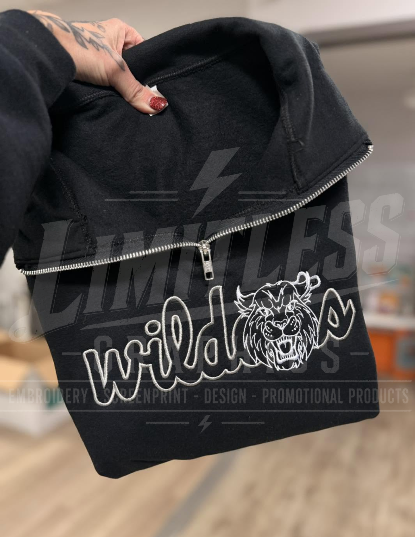 Mascot Embroidered 1/4 Zip