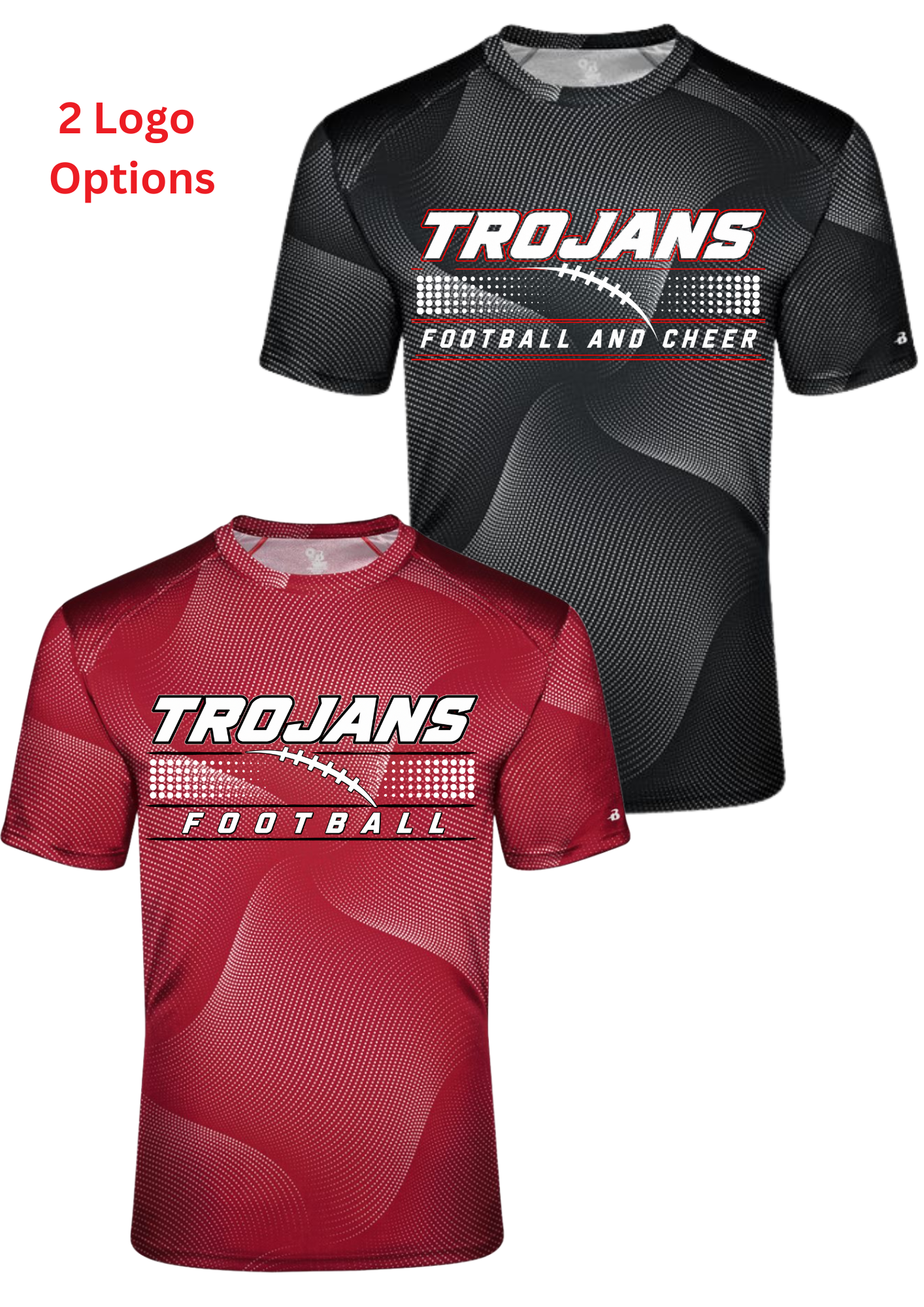 Troy FB Sport Tek Badger Unisex Warp T-Shirt