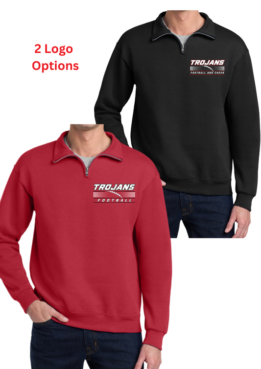 Troy FB Jerzees 1/4-Zip Cadet Collar Sweatshirt