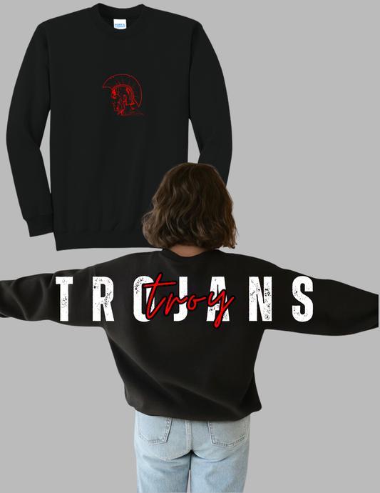 Troy PTSO (Full Back) Crewneck Sweatshirt