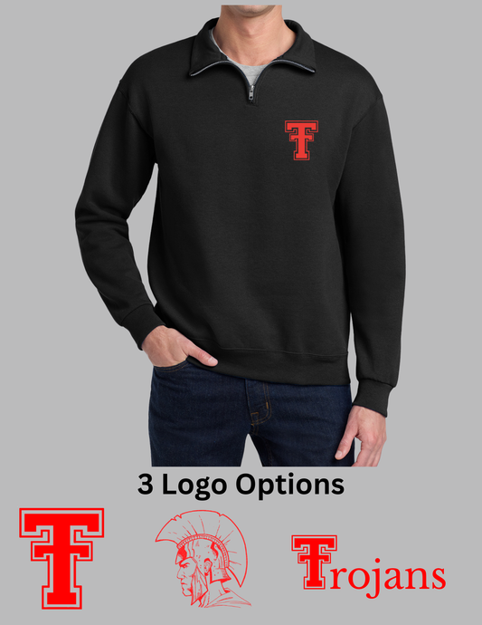 Troy PTSO 1/4-Zip Sweatshirt Embroidered