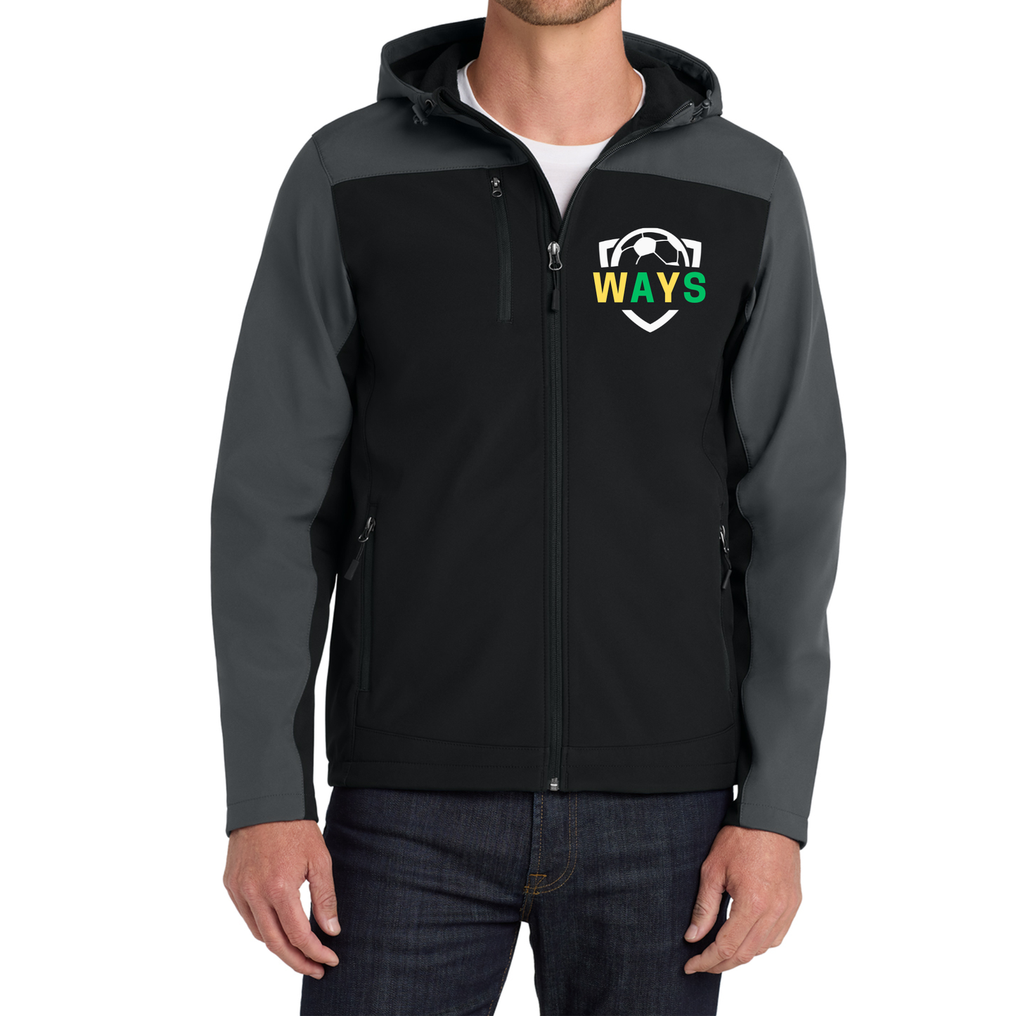 WAYS Embroidered Softshell Fleece Lined Jacket