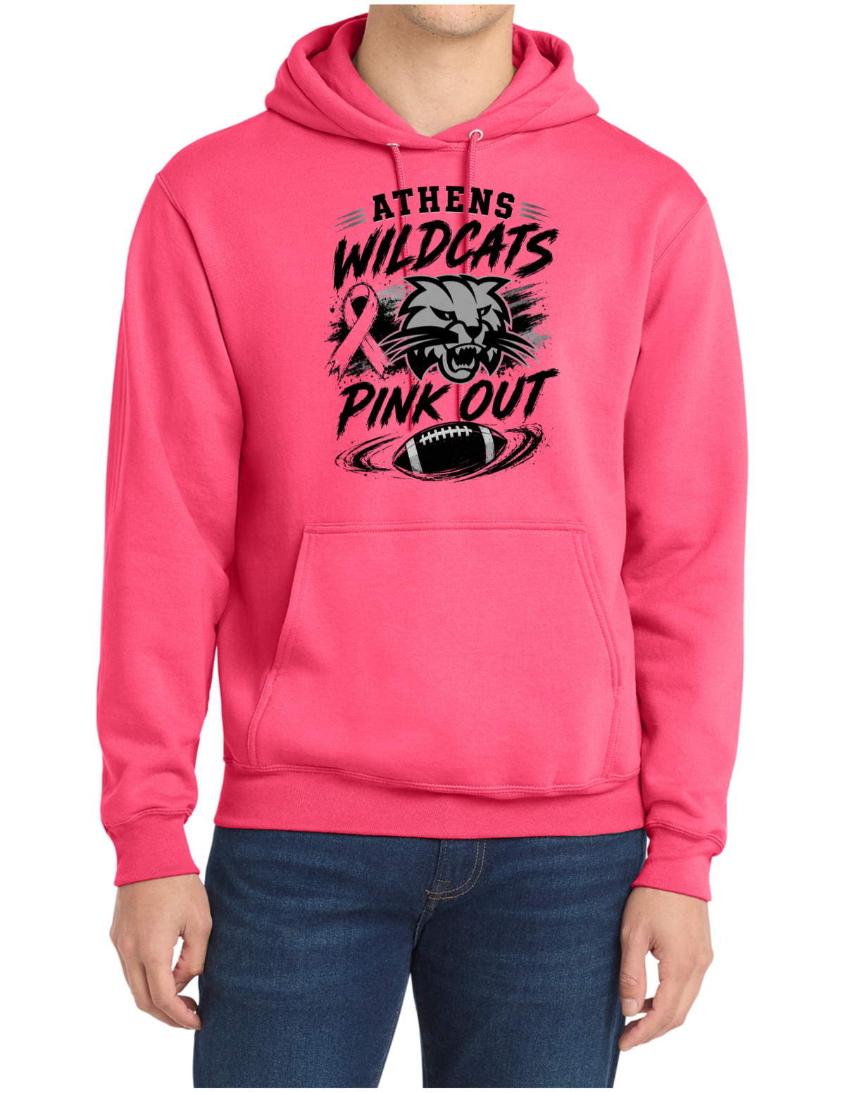 Athens FB Pink Out Hooded Sweatshirt