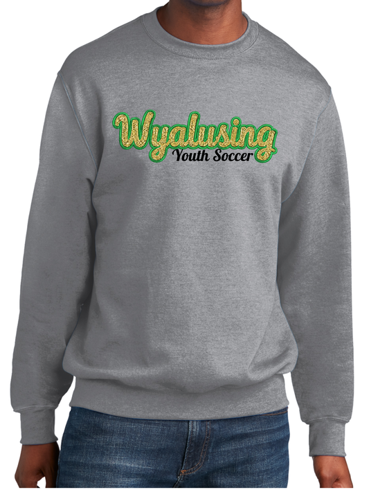 WAYS Embroidered Glitter Crew
