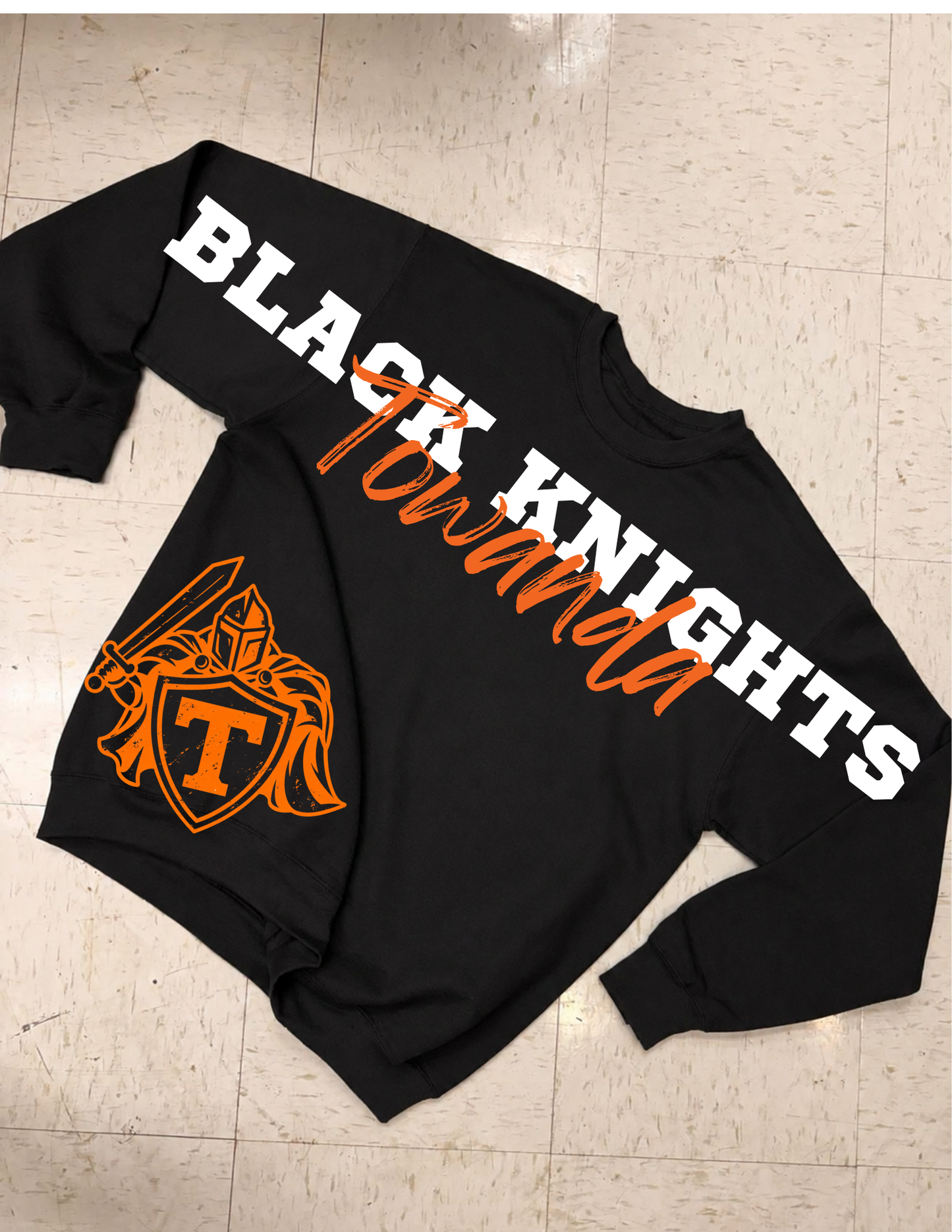 Large Print Mascot Crewneck Sweatshirt