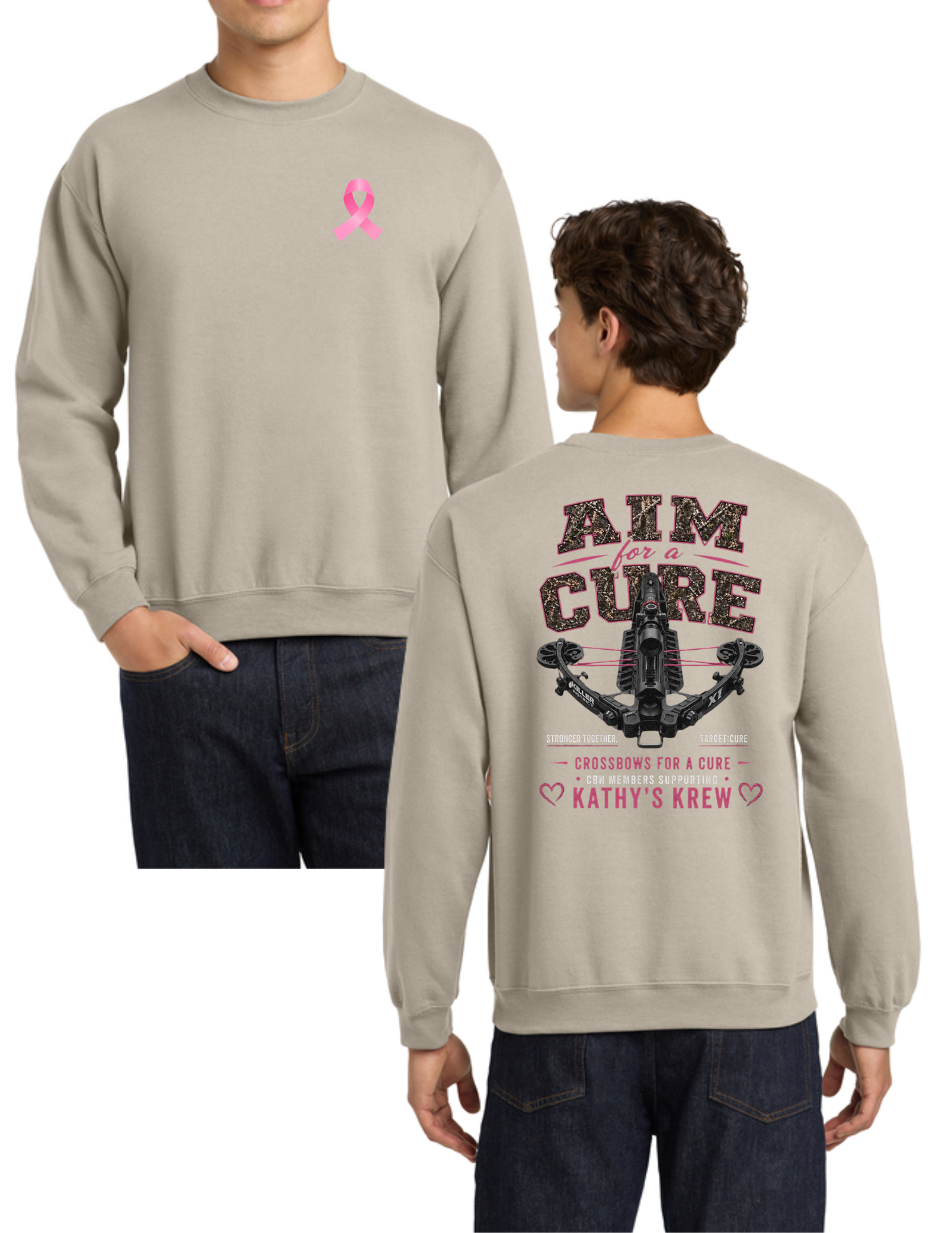 Aim for a Cure- Crewneck Sweatshirt