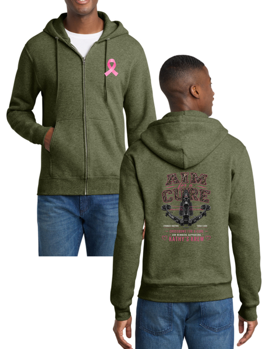 Aim for a Cure- Full Zip Sweatshirt